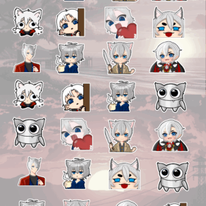 Avatar Phantom_kai0 vtuber Sticker Produktbild siehe Beschreibung Produkt